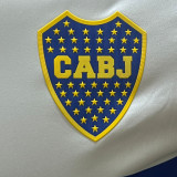2024/25 Boca Away White Player Version Long Sleeve Jersey