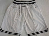 Nets White Four Bags NBA Pants