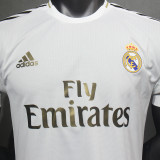 2019/20 RM Home White Retro Player Version Soccer Jersey 球员版