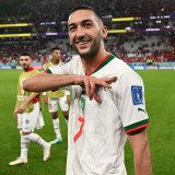ZIYECH #7 Morocco Away White Fans Jersey 2022/23