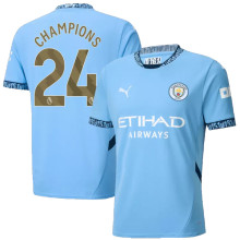 CHAMPIONS #24 Man City 1:1 Quality Home Blue Fans Jersey 2024/25 新款