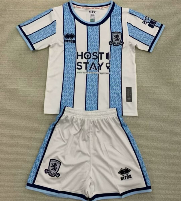 2024/25 Middlesbrough Away Kids Soccer Jersey