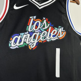 2023/24 Clippers HARDEN #1 Black NBA Jerseys