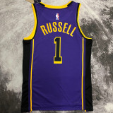 2023 Lakers RUSSELL #1 Blue NBA Jerseys 热压