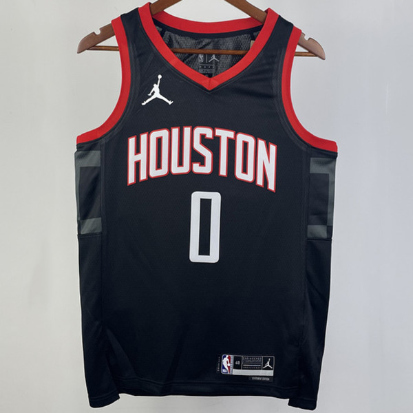2023/24 Rockets WESTBROK #0 Black NBA Jerseys