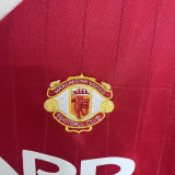 1983 M Utd Home Red Retro Soccer Jersey