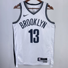 2023/24 Nets HARDEN #13 White NBA Jerseys