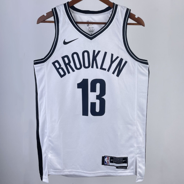 2023/24 Nets HARDEN #13 White NBA Jerseys
