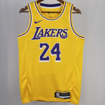 2023/24 Lakers BRYANT #24 Yellow NBA Jerseys 热压