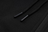 2025 In Milan Black Hoody Zipper Jacket Windbreaker