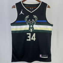 2023/24 Bucks ANTETOKOUNMPOL #34 Black NBA Jerseys