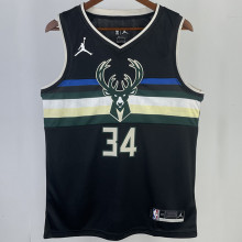 2023/24 Bucks ANTETOKOUNMPOL #34 Black NBA Jerseys