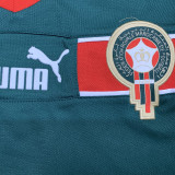 1998 Morocco Green Retro Soccer Jersey