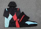 2024 Man City Black Hoody Zipper Jacket Windbreaker