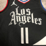 2023 Clippers WALL #11 Black NBA Jerseys