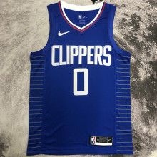 Clippers WESTBROOK #0 Blue NBA Jerseys