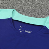 2025 Brazil Sapphire Blue Vest Training Jersey(A Set)