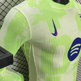2024/25 BA Third Green Player Version Long Sleeve Jersey 胸前大广告