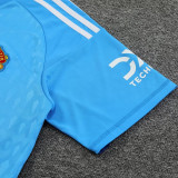 2023/24 M Utd Goalkeeper Blue Fans Soccer Jersey
