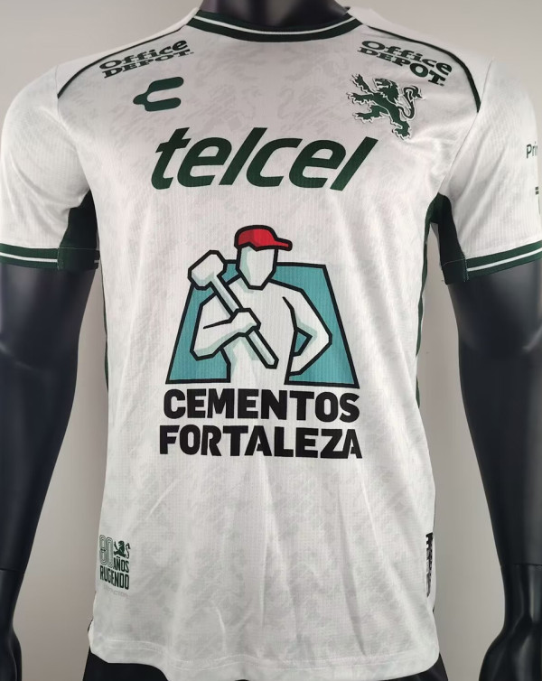 2024/25 Leon Away White Player Version Soccer Jersey 莱昂