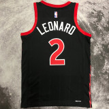 2023 Toronto Raptors LEONARD #2 Black NBA Jerseys