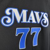 2023/24 Mavericks DONCIC #77 Black City Edition NBA Jerseys