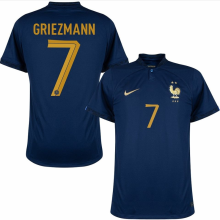 GRIEZMANN #7 France 1:1 Quality Home Fans Jersey 2022/23