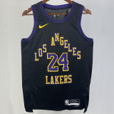 2023/24 Lakers BRYANT #24 Black City Edition NBA Jerseys