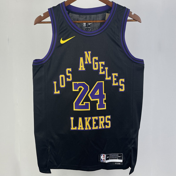 2023/24 Lakers BRYANT #24 Black City Edition NBA Jerseys