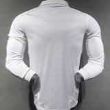 2011/12 RM Home Retro Long Sleeve Player Version Soccer Jersey 球员版带胸前章