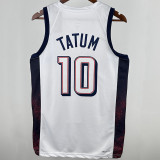 2025 Team USA TATUM #10 White NBA Jerseys