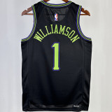 2023/24 Pelicans WILLIAMSON #1 Black City Edition NBA Jerseys