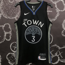 Warriors POOLE#3 Black Grey NBA Jerseys