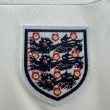 1982 England Home White Retro Soccer Jersey
