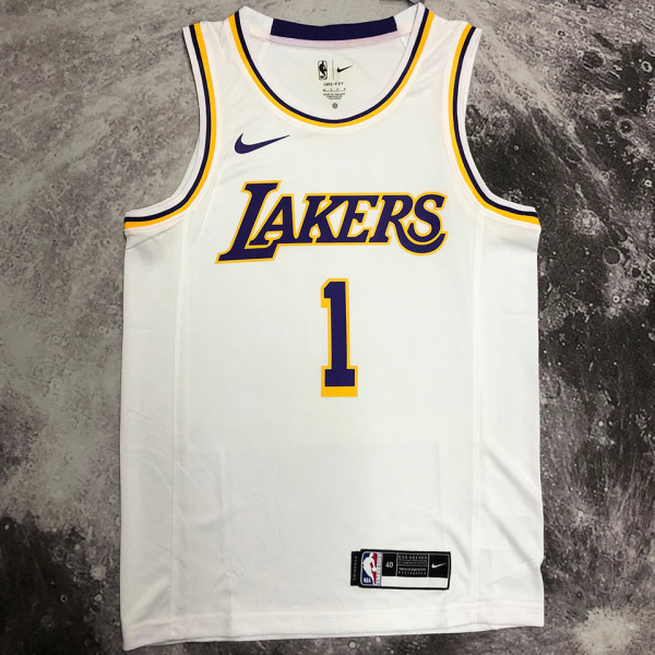 2023 Lakers RUSSELL #1 White NBA Jerseys 热压