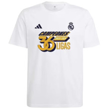 2024 RM Madrid 36 CAMPEONES Cotton White Shirt