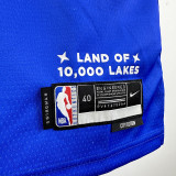 2023/24 Timberwolves TOWNS #32 Blue City Edition NBA Jerseys 热压