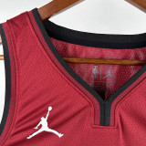 2024/25 Miami Heat JAQUEZ JR. #11 Red NBA Jerseys