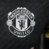 2024 M Utd x Love Unites Black Player Version Jersey