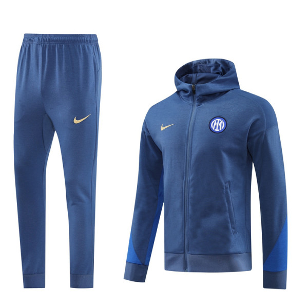2025 In Milan Light Blue Hoody Zipper Jacket Windbreaker
