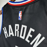 2023/24 Clippers HARDEN #1 Black NBA Jerseys