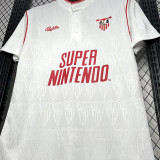 1991/92 Sevilla FC Home White Retro Soccer Jersey