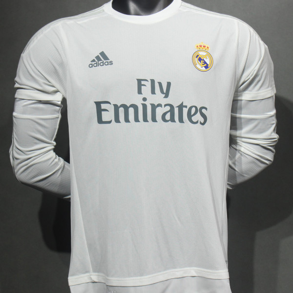 2015/16 RM Home Retro Long Sleeve Player Version Jersey 球员版