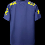 2022 Brazil Royal Blue POLO Soccer Jersey有钮
