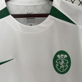 2024 Sporting CP Lisbon White Kids Soccer Jersey 里斯本