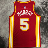 2023 Hawks MURRAY #5 Red NBA Jersey