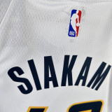 2023/24 Pacers SIAKAM #43 White NBA Jerseys