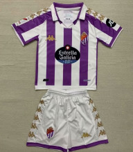 2023/24 Real Valladolid Home Kids Soccer Jersey