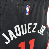 2024/25 Miami Heat JAQUEZ JR. #11 Black City Edition NBA Jerseys