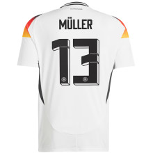 MÜLLER #13 Germany Home White Fans Soccer Jersey 2024/25